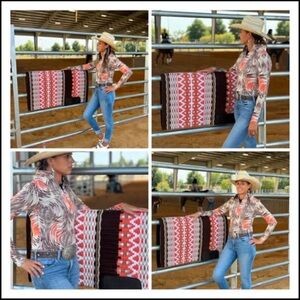 Western show shirt with pad if wanted not included in purchase